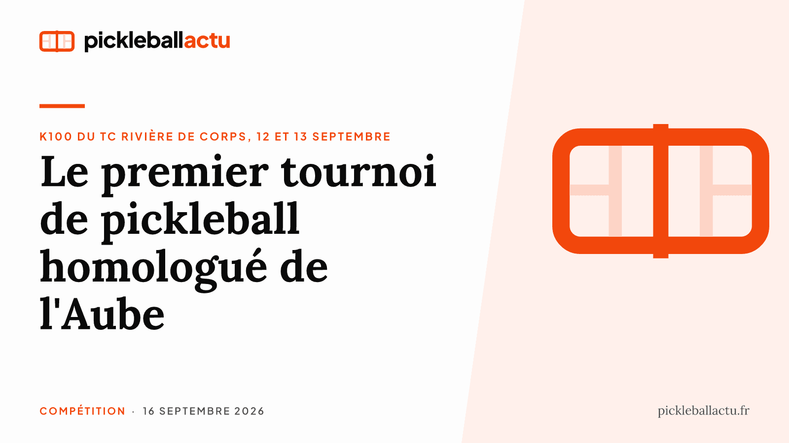 Dans l'Aube, le TC Rivière de Corps a organisé le premier tournoi de pickleball homologué du département