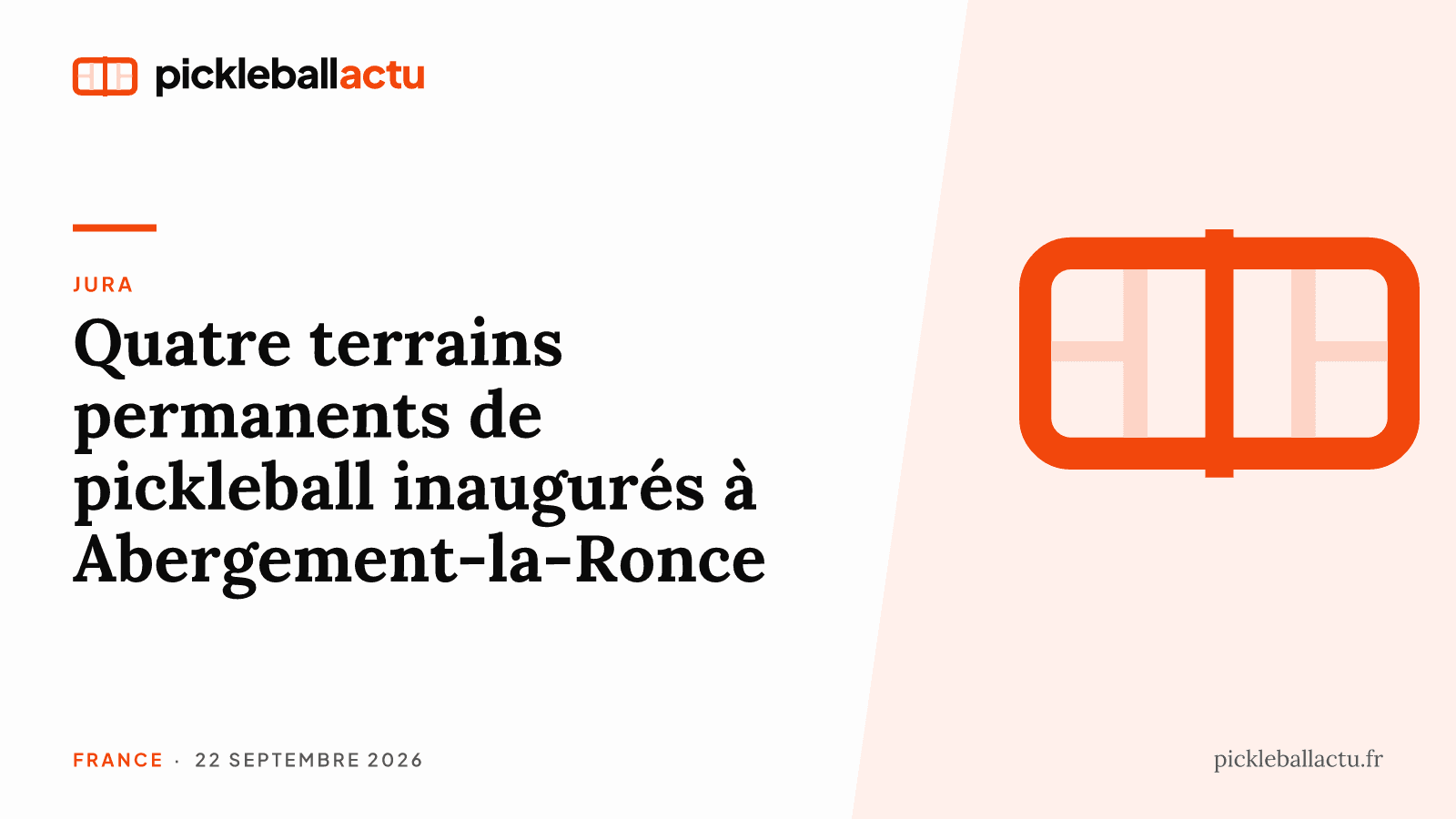 Dans le Jura, quatre terrains permanents de pickleball inaugurés à Abergement-la-Ronce