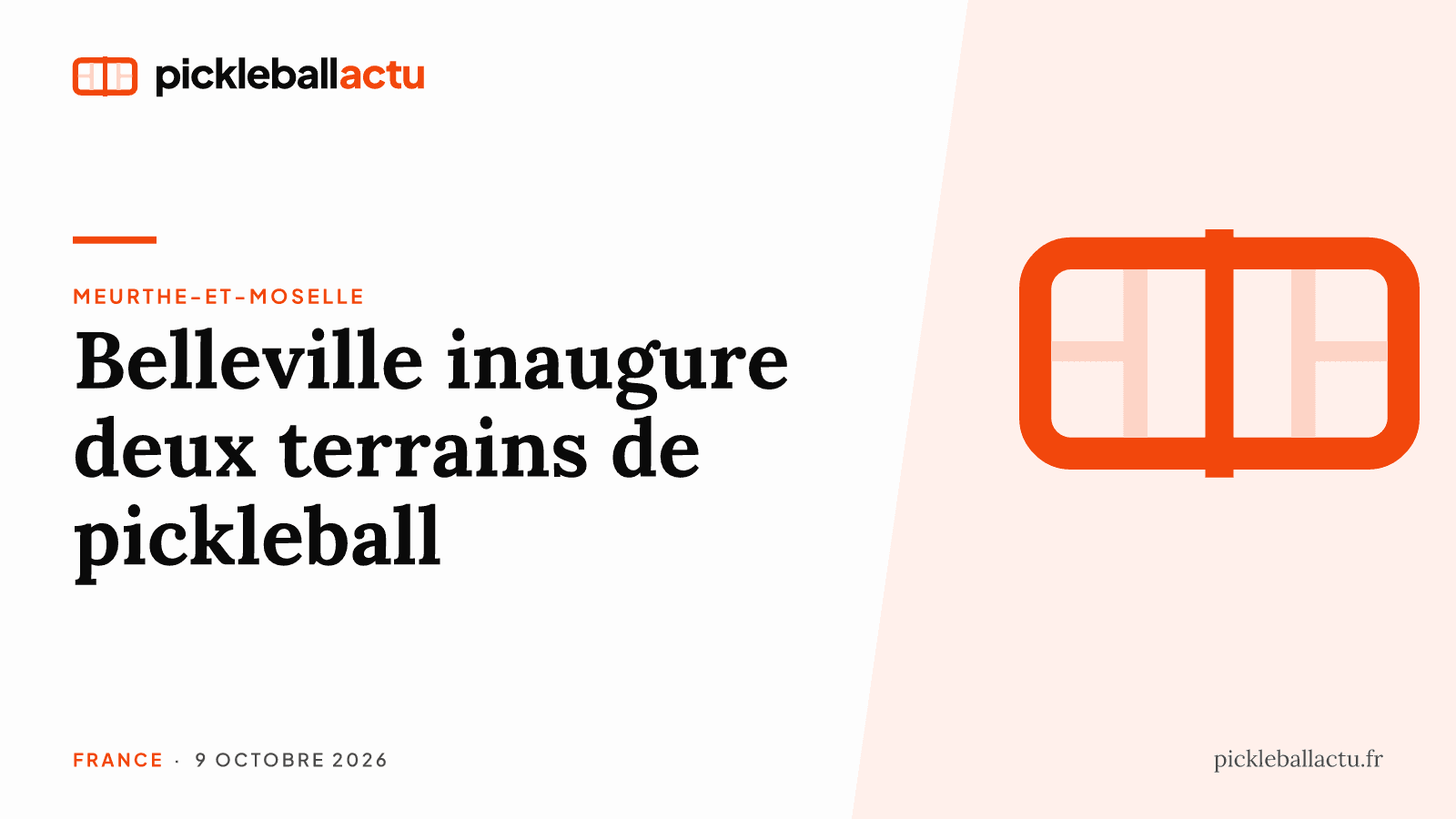 En Meurthe-et-Moselle, le tennis club de Belleville inaugure deux terrains de pickleball